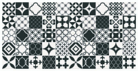 3D Πάνελ τοίχου PVC 6899 Ασπρόμαυρα mix σχήματα 96 cm x 48,5 cm / 0,47 m2