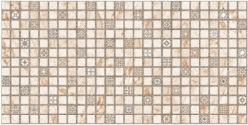 3D Πάνελ τοίχου PVC 4291 Μπεζ ψηφίδα 955 mm  Χ 496 mm